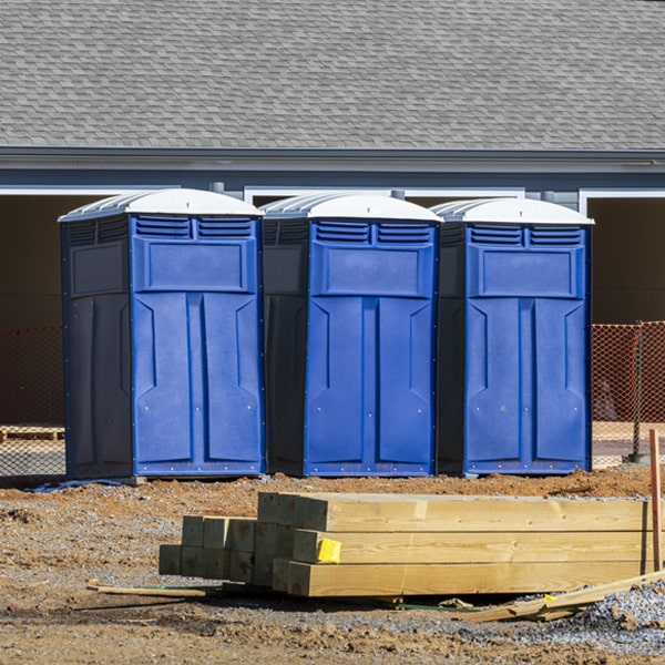 how can i report damages or issues with the porta potties during my rental period in Rome Iowa